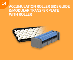 ACCUMULATION ROLLER SIDE GUIDE&MODULAR TRANSFER PLATE WITH ROLLER